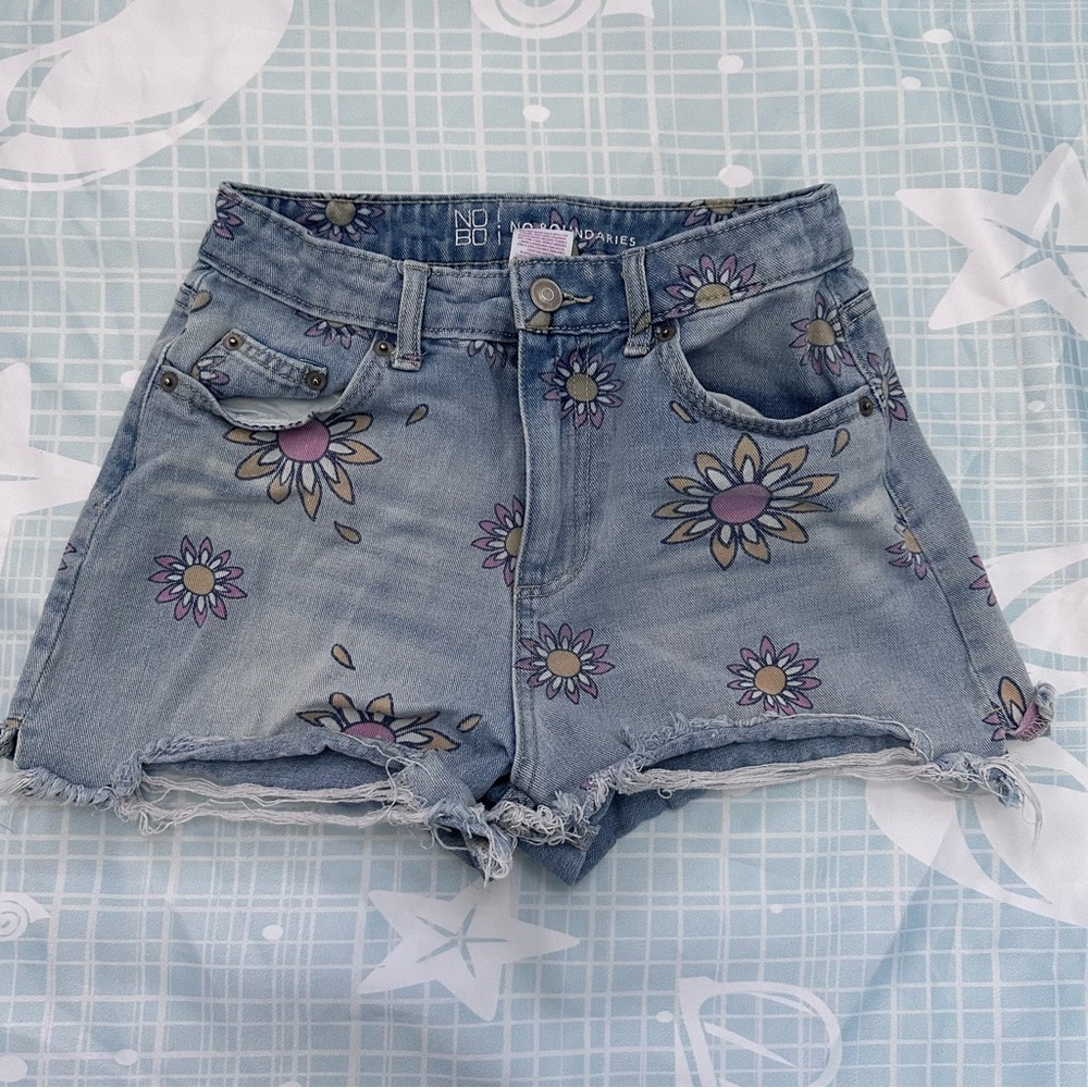Floral Denim Women Shorts